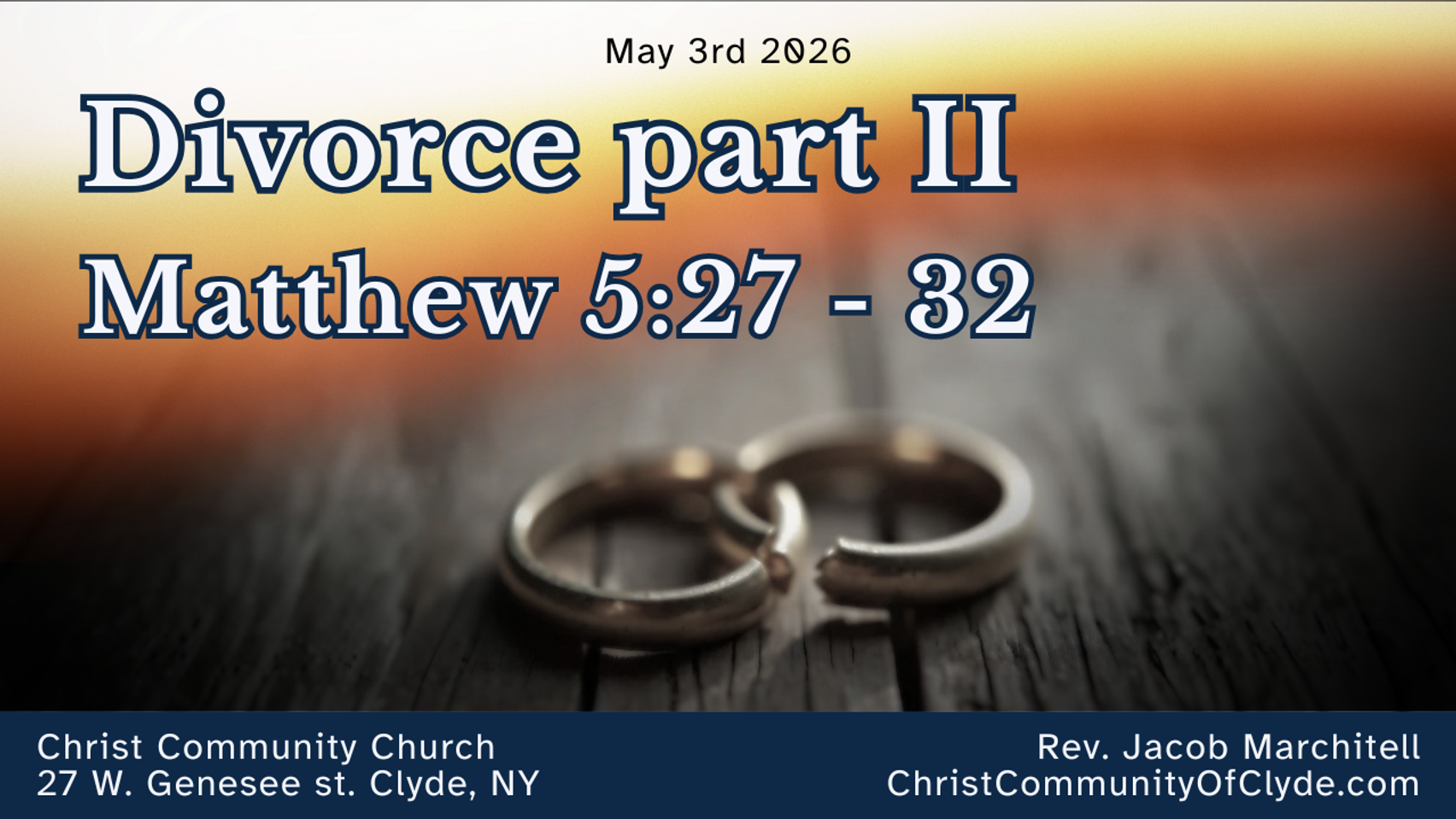 Divorce - part II
